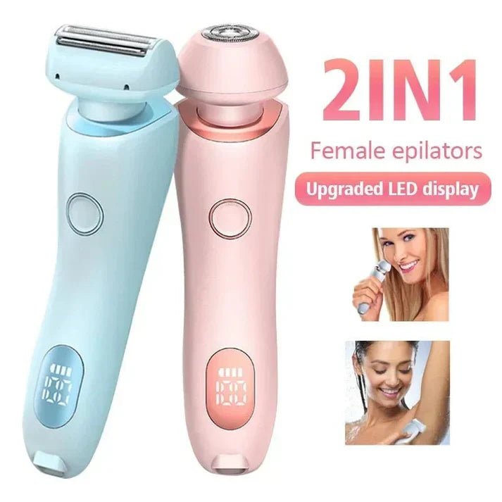 2 - in - 1 Rechargeable Hair Removal Epilator & Trimmer - Zyrati
