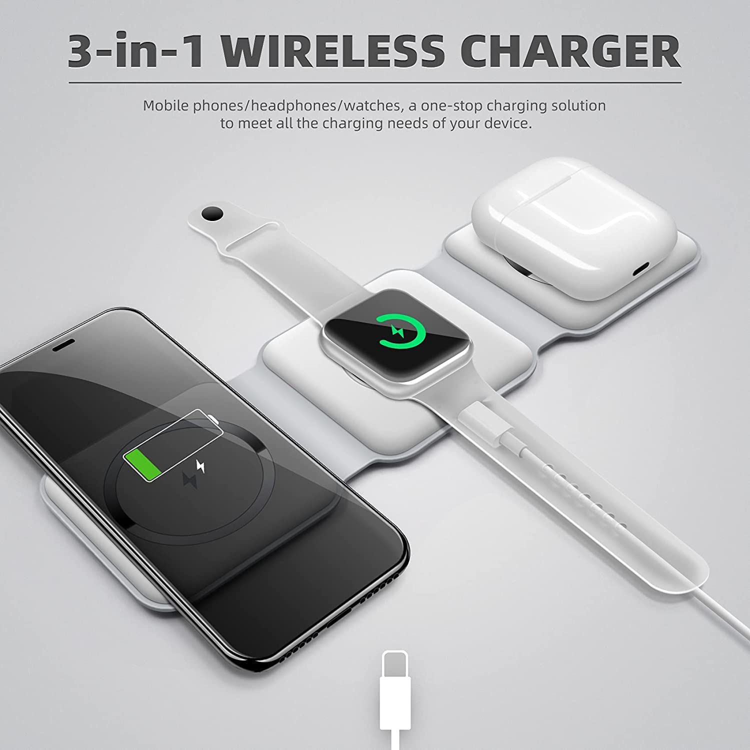 3 - in - 1 Wireless Charging Pad - Zyrati