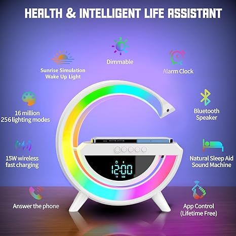 Digital Led Wireless Charger Speaker - Zyrati