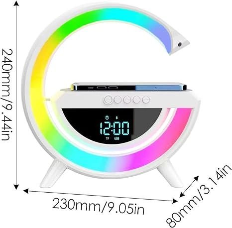 Digital Led Wireless Charger Speaker - Zyrati