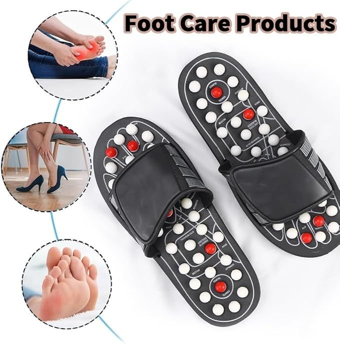 Message Slippers, Rotating Acupressure Foot Massager - Zyrati