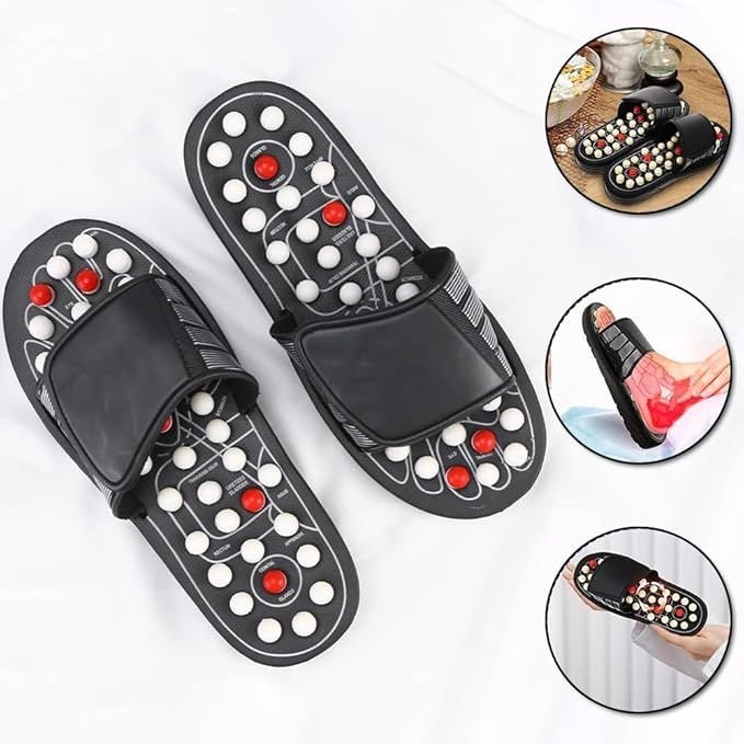 Message Slippers, Rotating Acupressure Foot Massager - Zyrati
