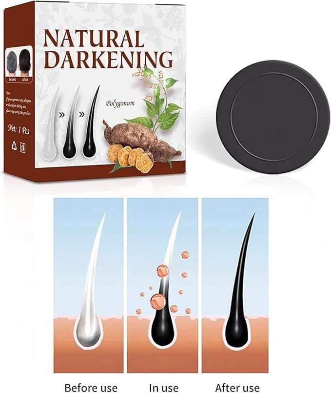 New Hair Darkening Shampoo Bar, Natural Organic Conditioner - Zyrati