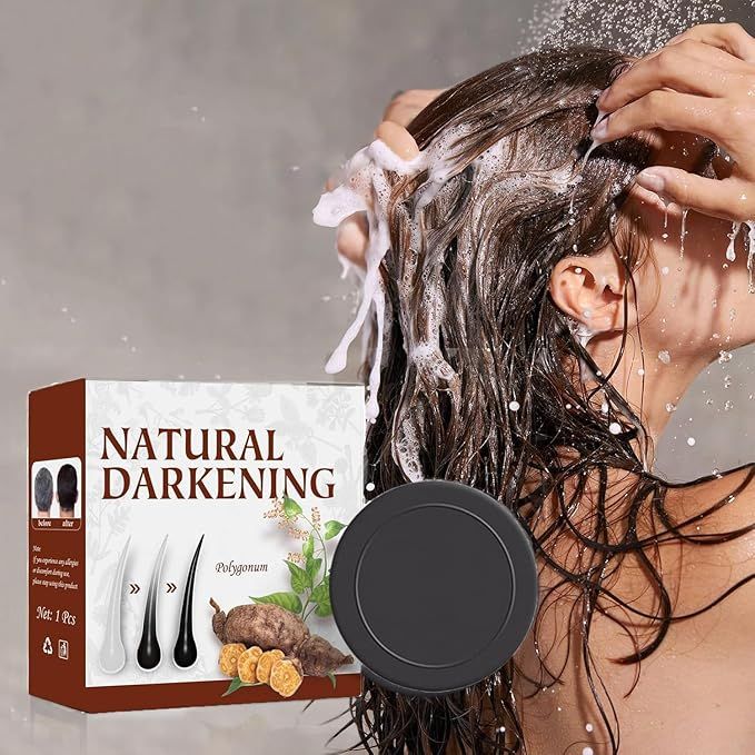 New Hair Darkening Shampoo Bar, Natural Organic Conditioner - Zyrati